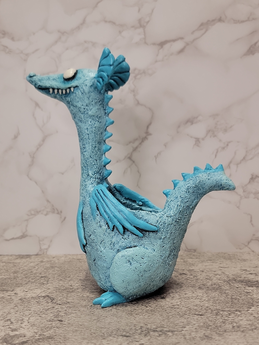Drake The Teal Dragon Planter - Picture 6 of 12
